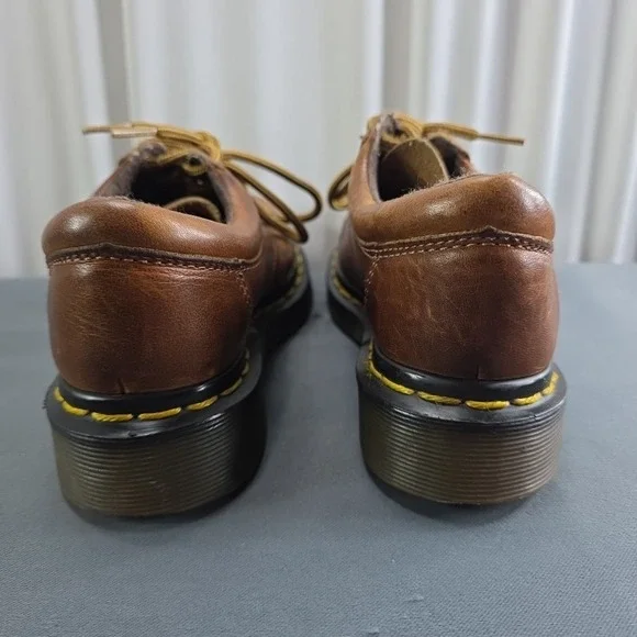 Dr. Martens Kids 13 Lace Up Leather Oxford Shoes Oiled Brown Classic Academia - Picture 5 of 9